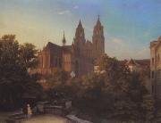 Hermann Gemmel View of the Cathedral of Magdeburg oil painting picture wholesale